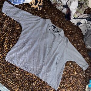 Forever 21 Black and White Houndstooth Top